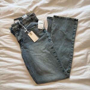 NWT GOOD AMERICAN GOOD ICON STRAIGHT JEANS INDIGO